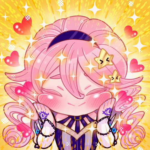 SD・ミニキャラスタンプ見本(喜び)